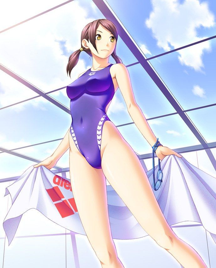 [Secondary swimsuit] unbearable feeling that the body is kyutto and shut, beautiful girl image of swimsuit part3 21