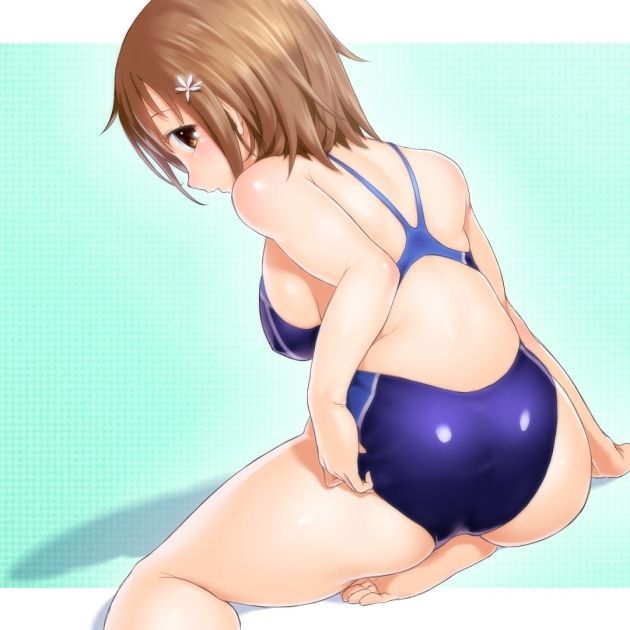 [Secondary swimsuit] unbearable feeling that the body is kyutto and shut, beautiful girl image of swimsuit part3 23