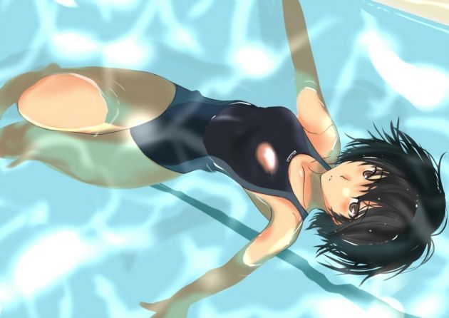 [Secondary swimsuit] unbearable feeling that the body is kyutto and shut, beautiful girl image of swimsuit part3 25