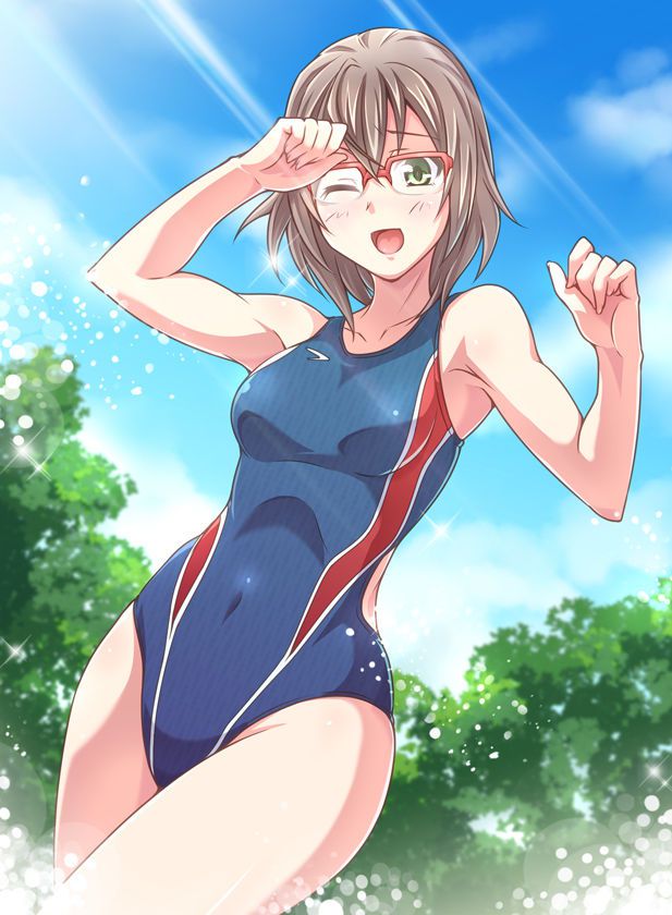 [Secondary swimsuit] unbearable feeling that the body is kyutto and shut, beautiful girl image of swimsuit part3 8