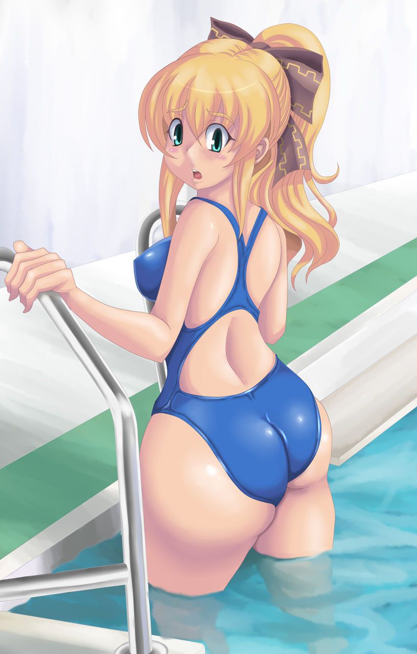 [Secondary swimsuit] unbearable feeling that the body is kyutto and shut, beautiful girl image of swimsuit part13 22