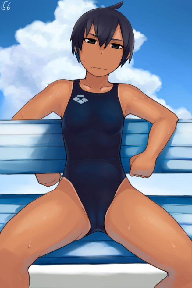 [Secondary swimsuit] unbearable feeling that the body is kyutto and shut, beautiful girl image of swimsuit part15 11