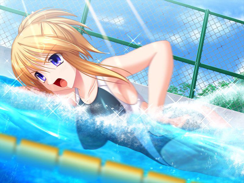 [Secondary swimsuit] unbearable feeling that the body is kyutto and shut, beautiful girl image of swimsuit part15 15