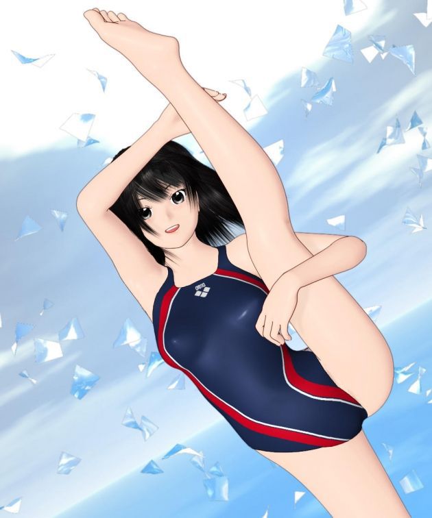 [Secondary swimsuit] unbearable feeling that the body is kyutto and shut, beautiful girl image of swimsuit part15 2