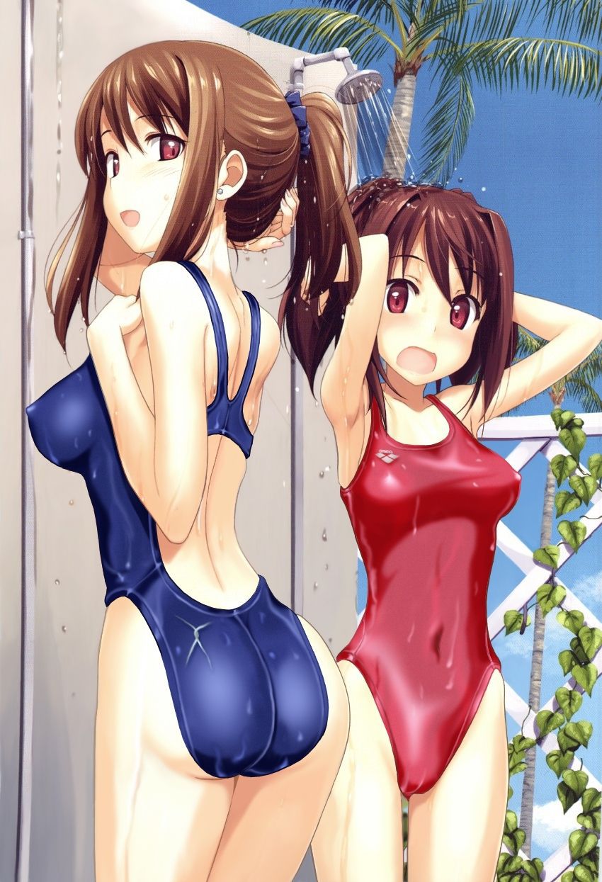 [Secondary swimsuit] unbearable feeling that the body is kyutto and shut, beautiful girl image of swimsuit part24 14