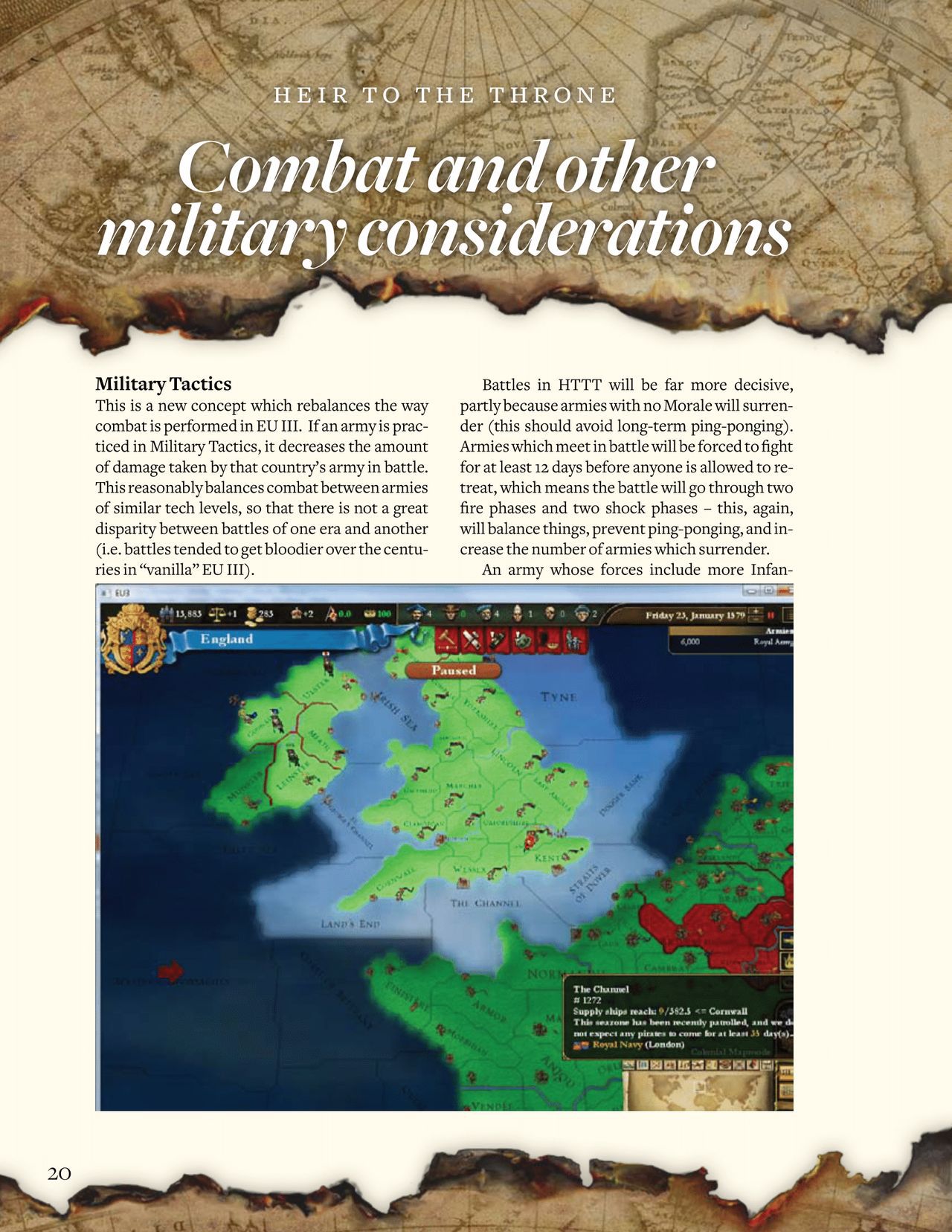Europa Universalis III: Heir to the Throne (PC (DOS/Windows)) Game Manual 20