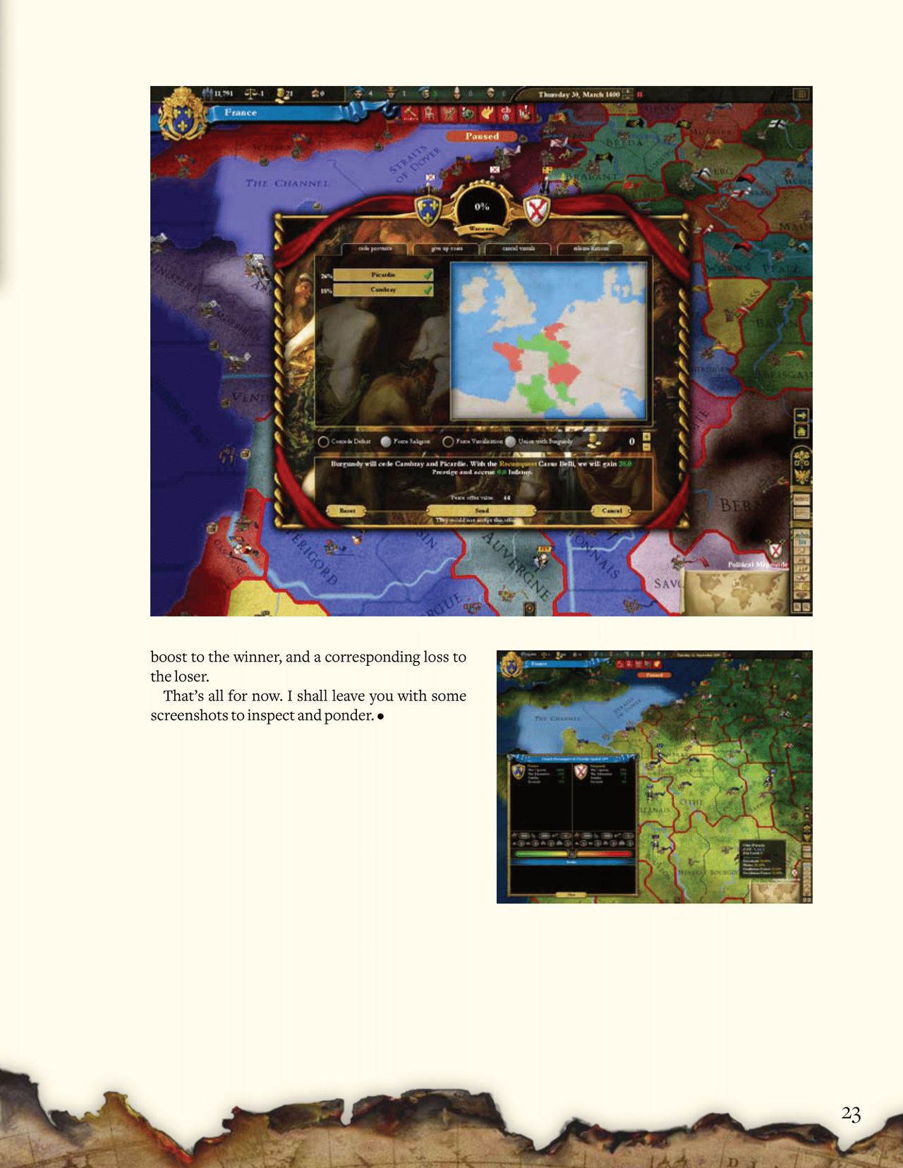 Europa Universalis III: Heir to the Throne (PC (DOS/Windows)) Game Manual 23