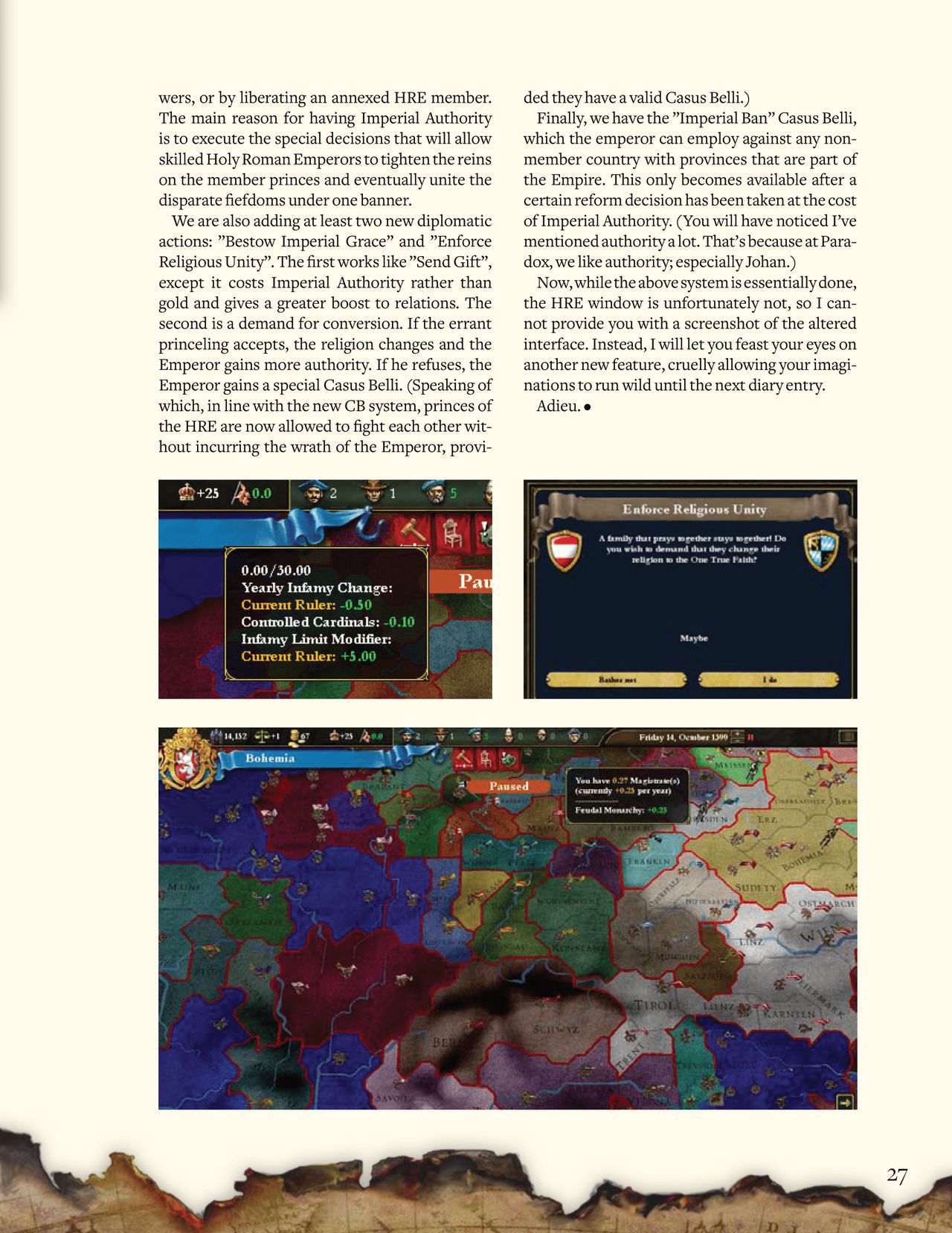 Europa Universalis III: Heir to the Throne (PC (DOS/Windows)) Game Manual 27