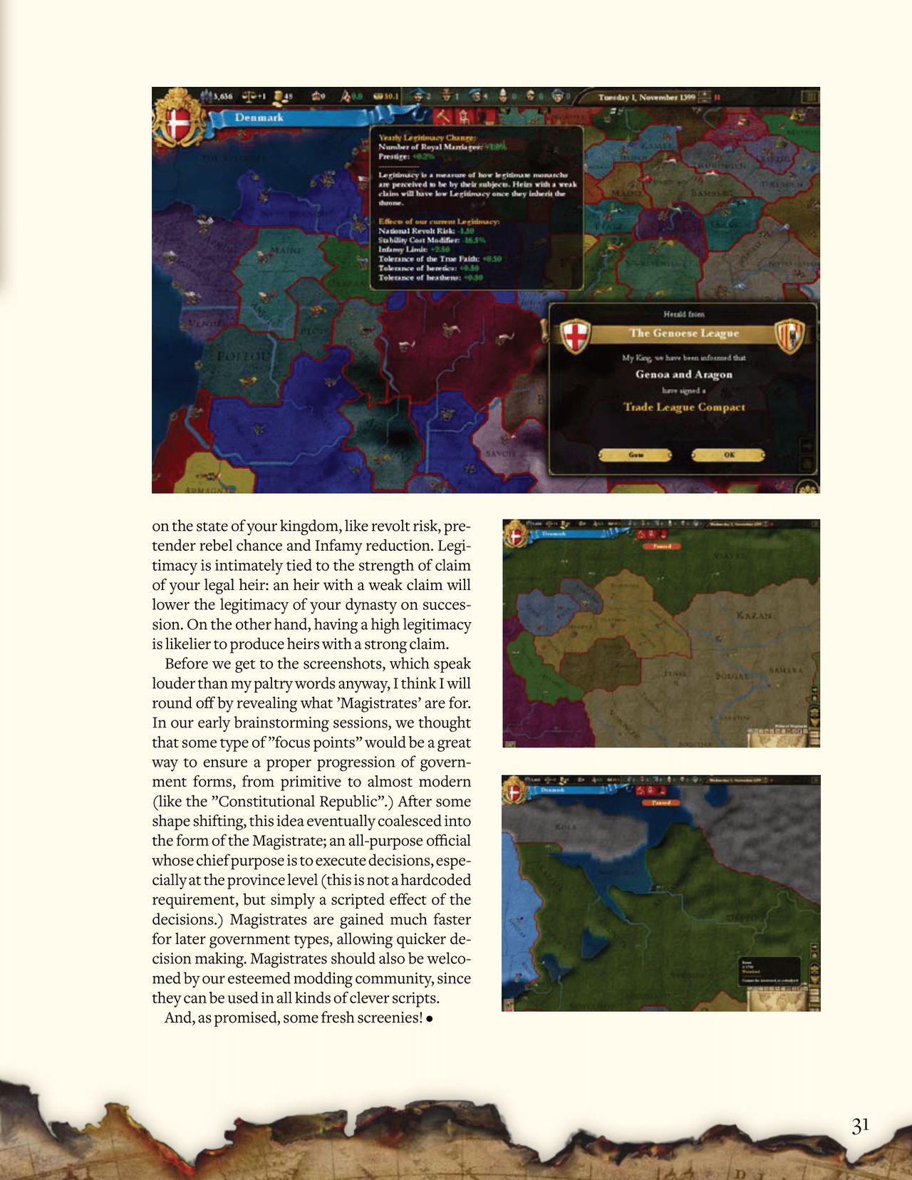 Europa Universalis III: Heir to the Throne (PC (DOS/Windows)) Game Manual 31