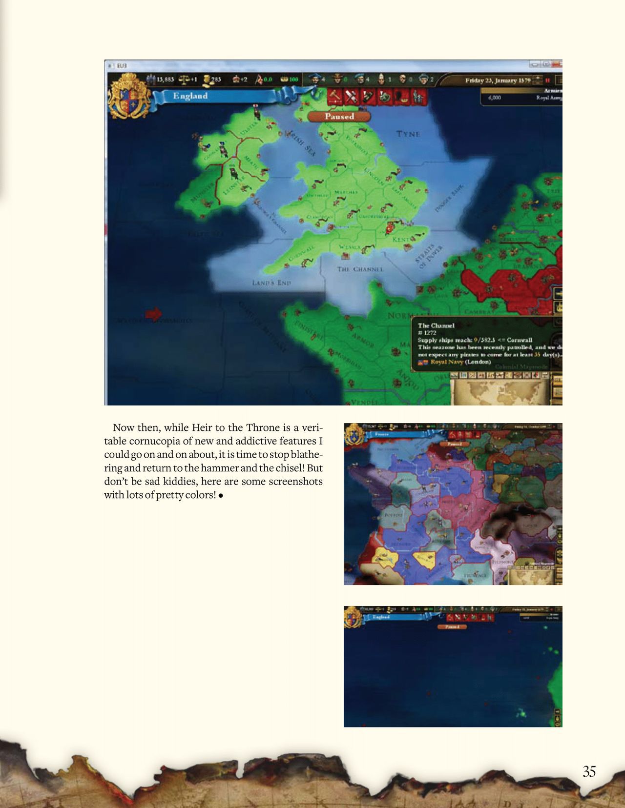 Europa Universalis III: Heir to the Throne (PC (DOS/Windows)) Game Manual 35