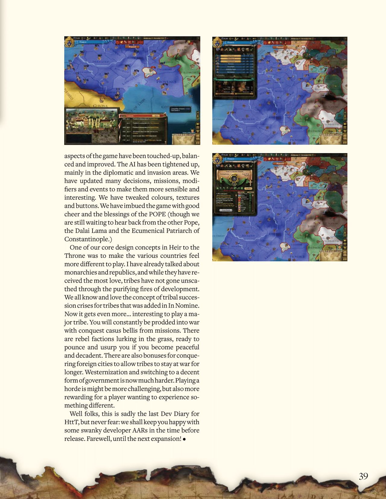 Europa Universalis III: Heir to the Throne (PC (DOS/Windows)) Game Manual 39