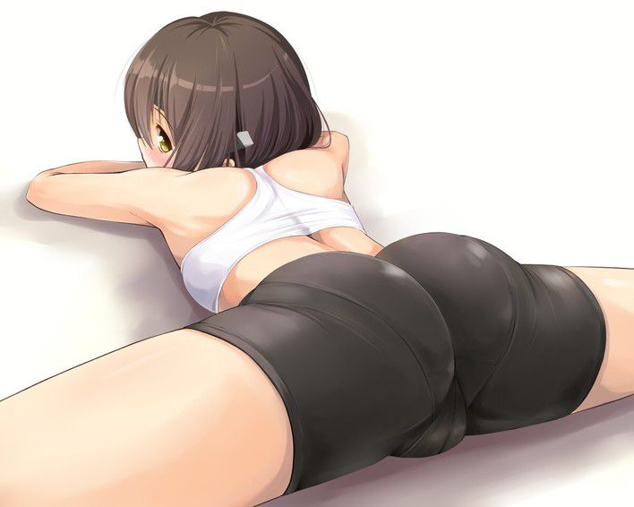 Healthy small erotic image of a sports girl wearing spats 2