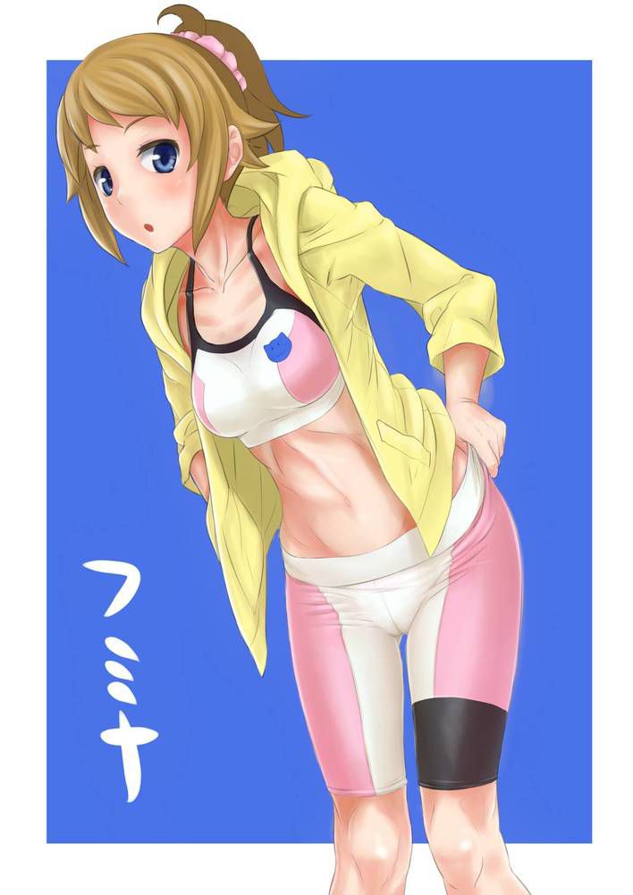 Healthy small erotic image of a sports girl wearing spats 8