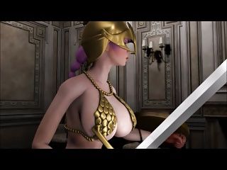 Super big boobs woman warrior with the ability manipulating dolls and raped by big cock! 1