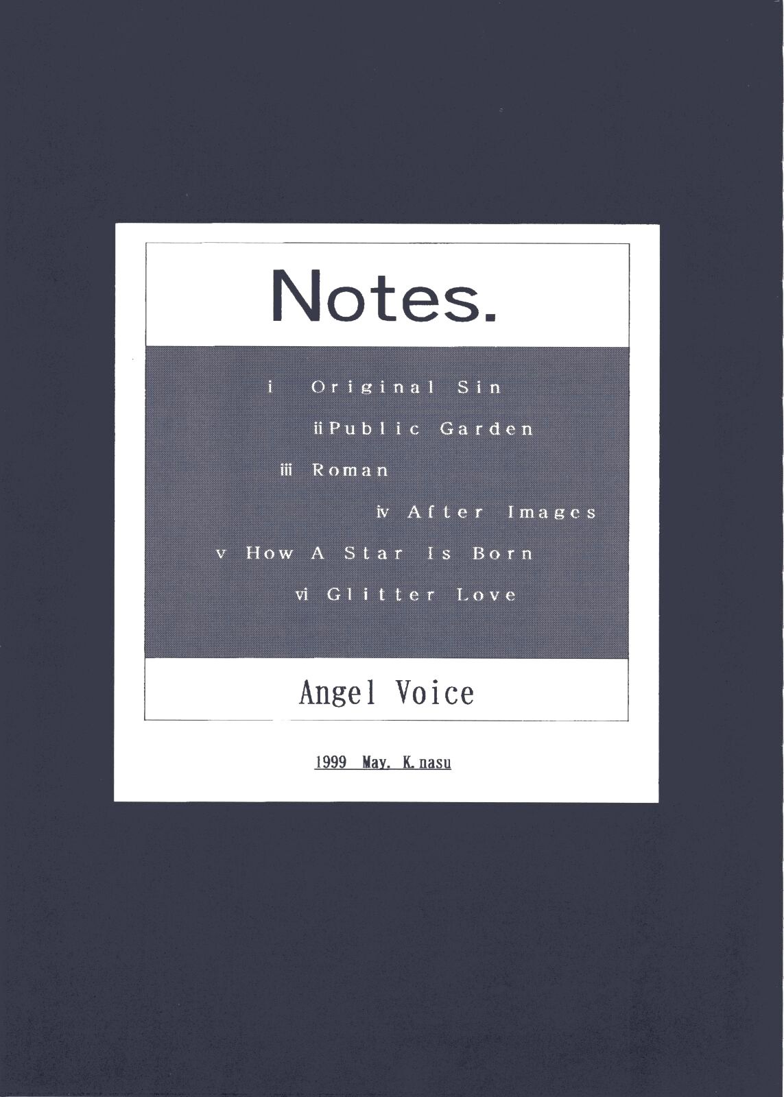 Angel Notes 4