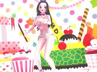 [3D anime] can see through clothes in the middle and getting breasts bunnygirlcospre be exposed to Imus Miura Azusa ERO dance 8