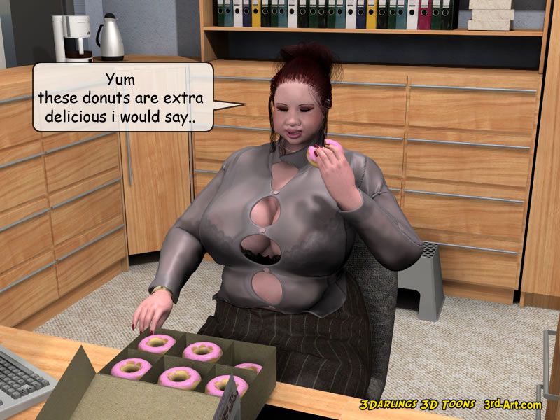 3Darlings Model Nadia eat Donuts 75