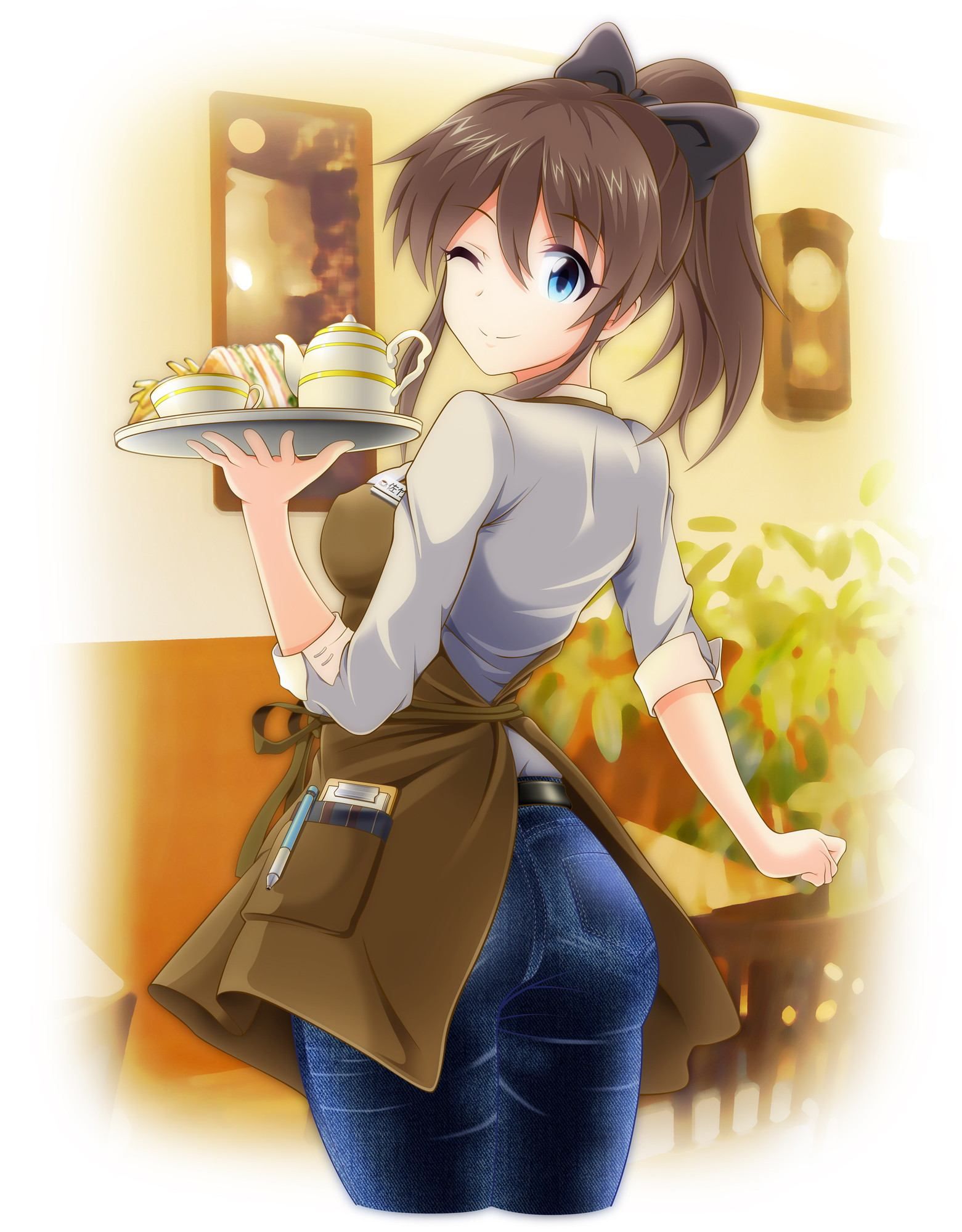 Are you ordering a clerk?! Shop with a cute and erotic clerk (waitress) ♪ 22