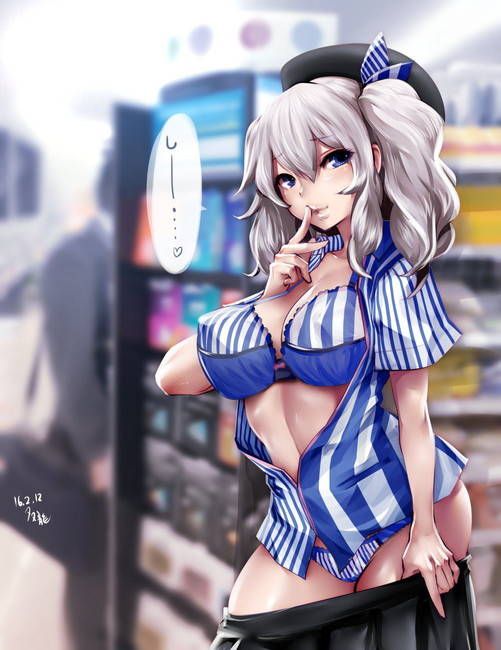 [50 pieces of ship] Kashima (striped) Secondary erotic image boring! Part4 [ship daughter] 17