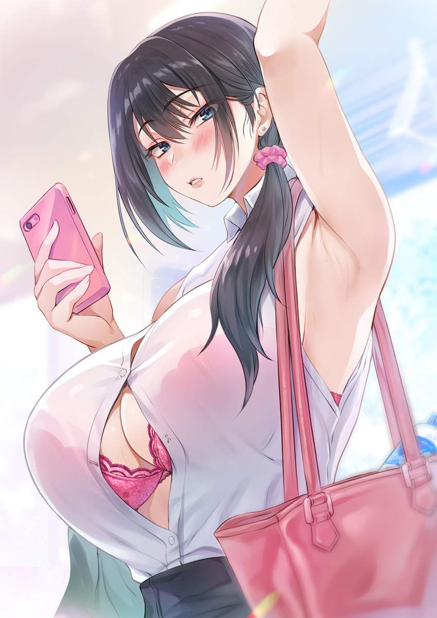 【Summer Fun】Secondary erotic image of loving the armpits of a girl caught in a leatherette 5