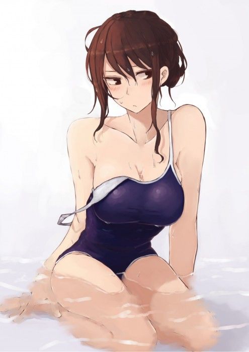 【Secondary erotic】 Erotic image of a girl wearing a school swimsuit that looks etched for some reason is here 1