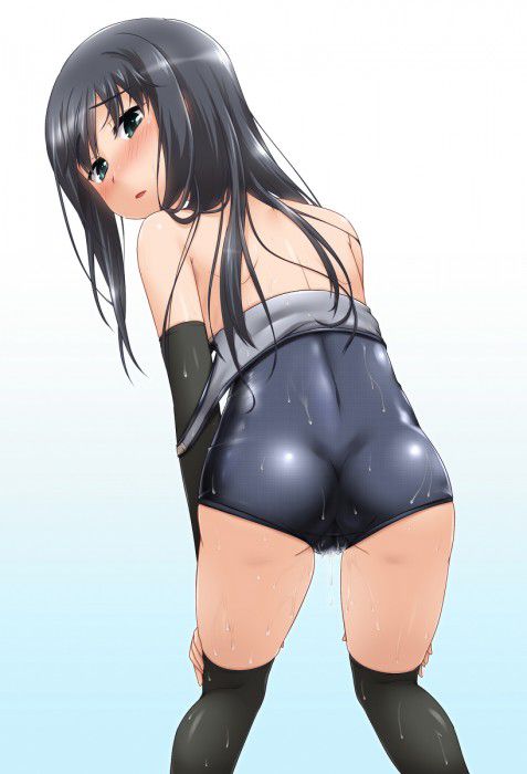 【Secondary erotic】 Erotic image of a girl wearing a school swimsuit that looks etched for some reason is here 22