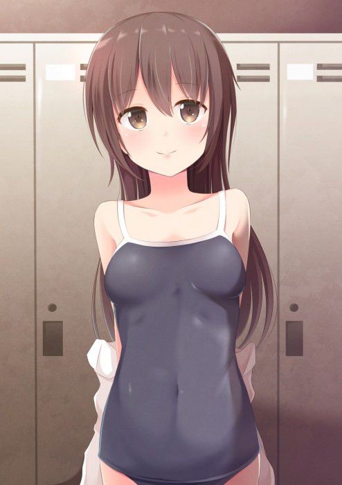 【Secondary erotic】 Erotic image of a girl wearing a school swimsuit that looks etched for some reason is here 24