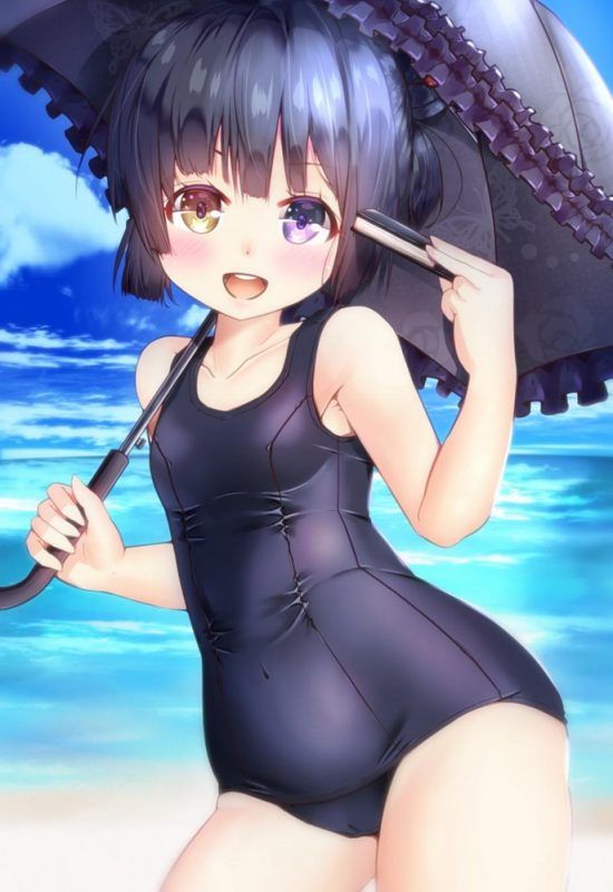 【Secondary erotic】 Erotic image of a girl wearing a school swimsuit that looks etched for some reason is here 6