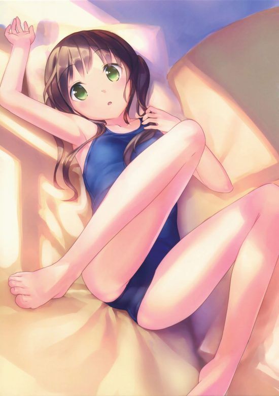 【Secondary erotic】 Erotic image of a girl wearing a school swimsuit that looks etched for some reason is here 8