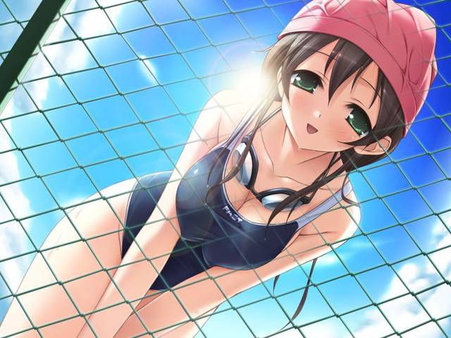 [54 pieces] Cute Erofeci image collection of two-dimensional school swimsuit. 42 10