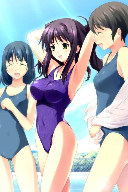 [54 pieces] Cute Erofeci image collection of two-dimensional school swimsuit. 42 18