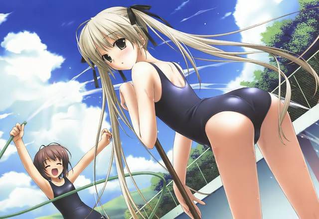 [54 pieces] Cute Erofeci image collection of two-dimensional school swimsuit. 42 2