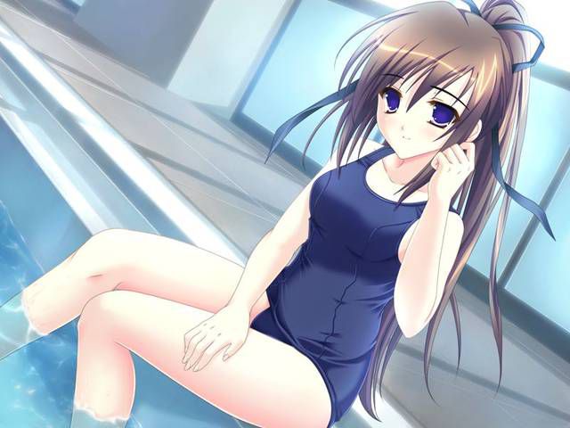 [54 pieces] Cute Erofeci image collection of two-dimensional school swimsuit. 42 21