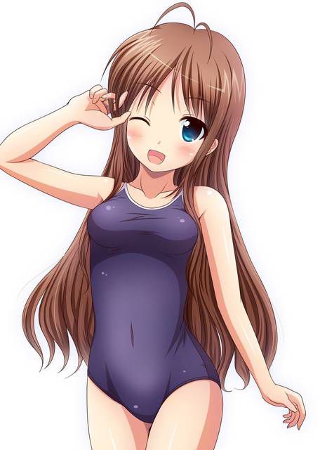 [54 pieces] Cute Erofeci image collection of two-dimensional school swimsuit. 42 27