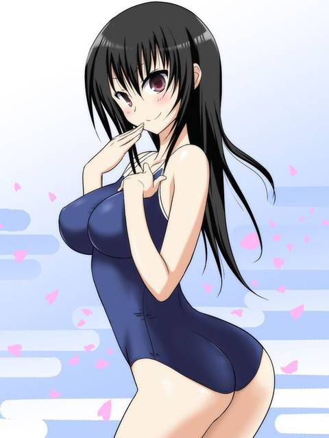 [54 pieces] Cute Erofeci image collection of two-dimensional school swimsuit. 42 3