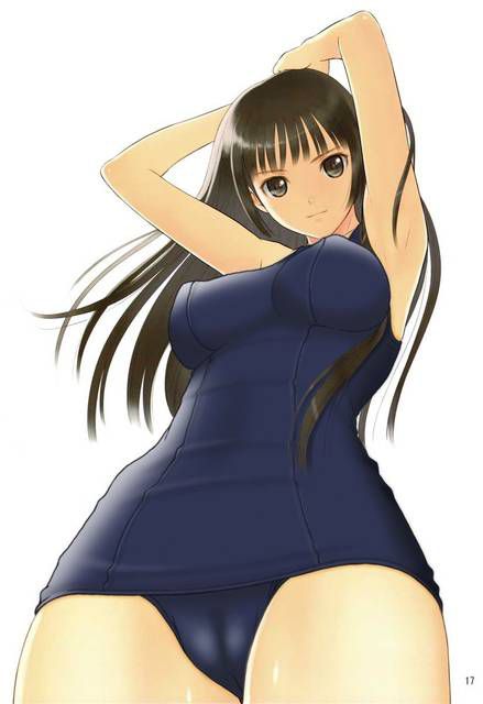 [54 pieces] Cute Erofeci image collection of two-dimensional school swimsuit. 42 30