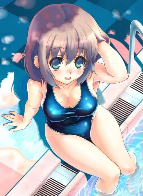 [54 pieces] Cute Erofeci image collection of two-dimensional school swimsuit. 42 31