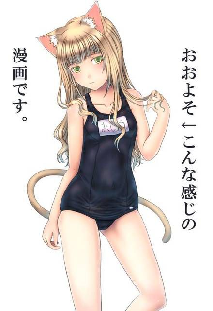 [54 pieces] Cute Erofeci image collection of two-dimensional school swimsuit. 42 43