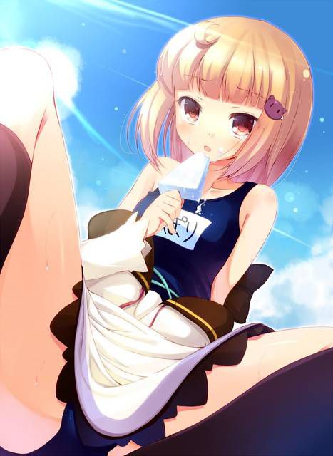 [54 pieces] Cute Erofeci image collection of two-dimensional school swimsuit. 42 46