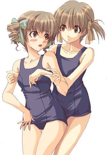 [54 pieces] Cute Erofeci image collection of two-dimensional school swimsuit. 42 48