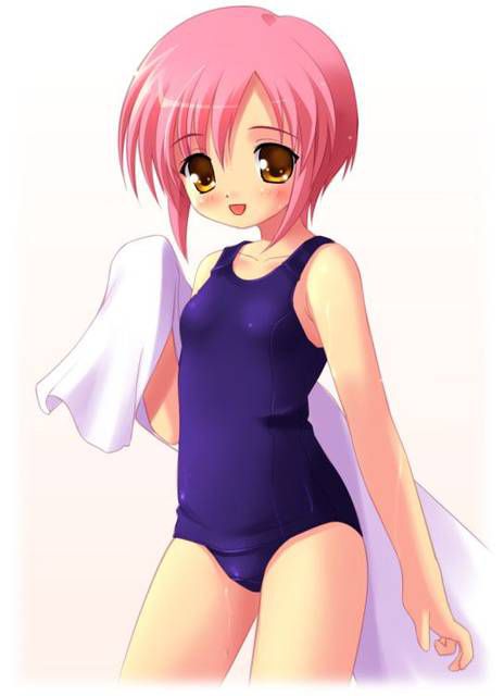 [54 pieces] Cute Erofeci image collection of two-dimensional school swimsuit. 42 49