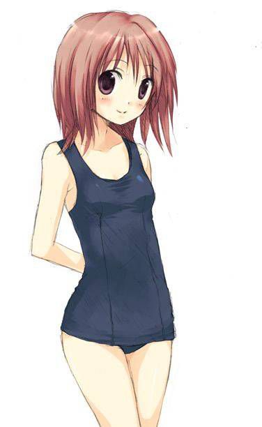 [54 pieces] Cute Erofeci image collection of two-dimensional school swimsuit. 42 7