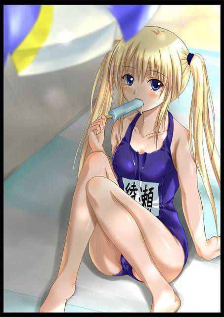 [54 pieces] Cute Erofeci image collection of two-dimensional school swimsuit. 42 8