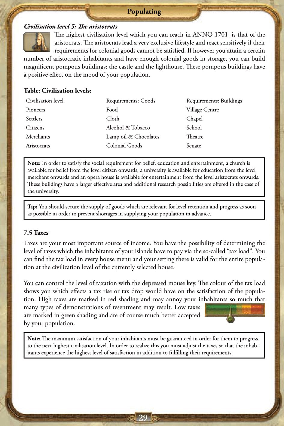 Anno 1701 (PC (DOS/Windows)) Game Manual 29