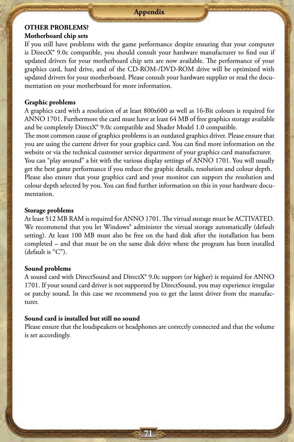 Anno 1701 (PC (DOS/Windows)) Game Manual 71