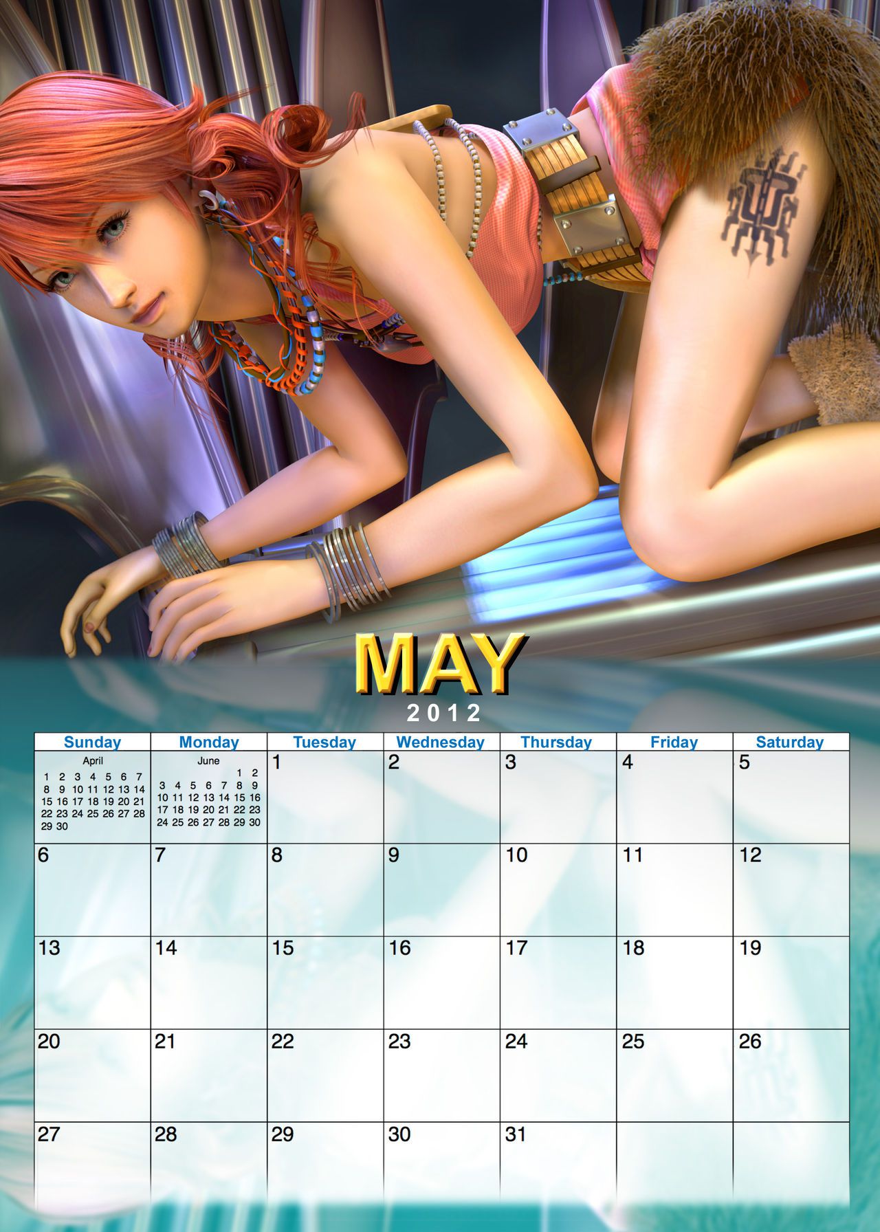 3D Calendar 16