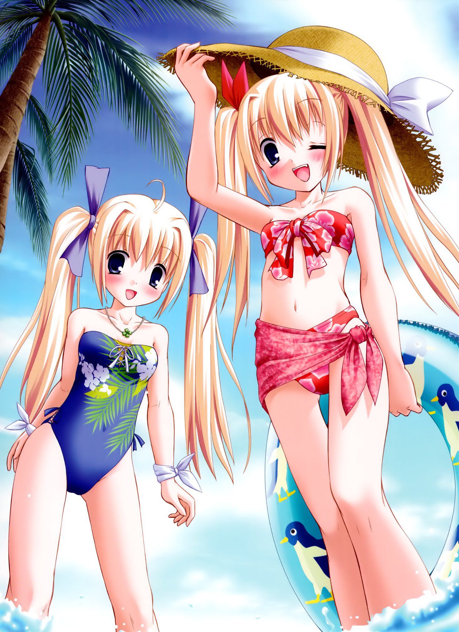 An assortment of naughty swimsuit images of two-dimensional girl. vol.55 54