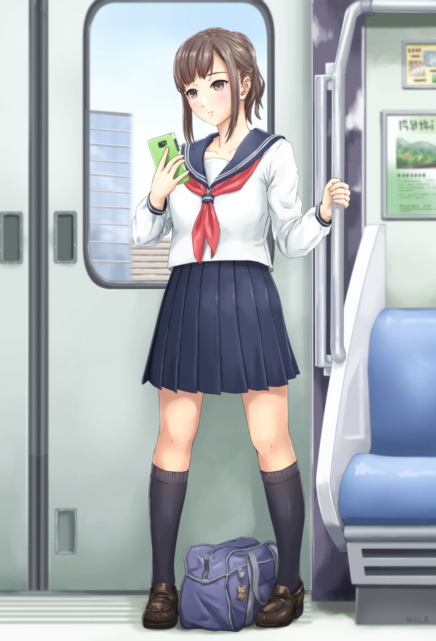 Erotic pictures of girls riding on the train, underwear, underwear, etc. 16