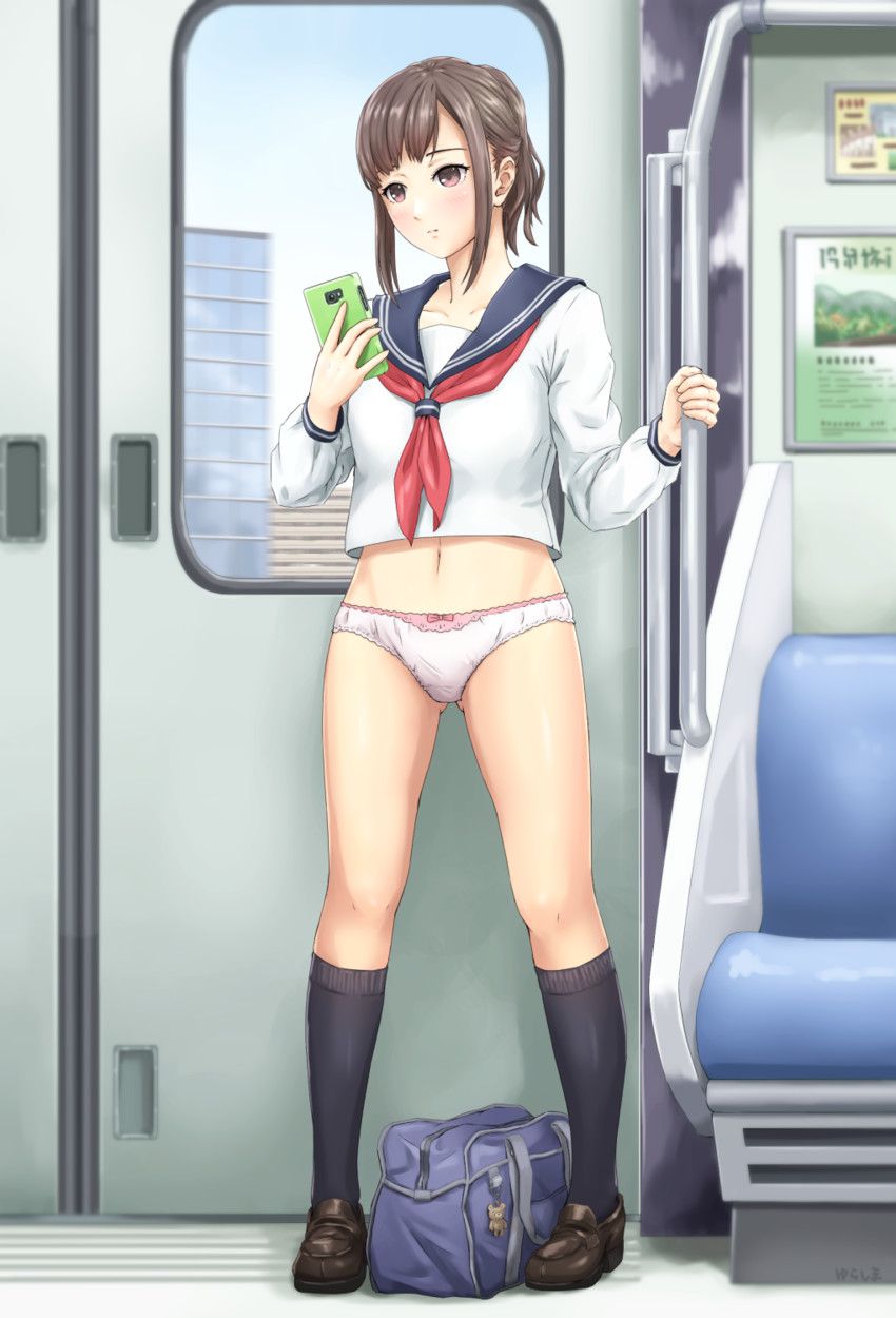 Erotic pictures of girls riding on the train, underwear, underwear, etc. 17