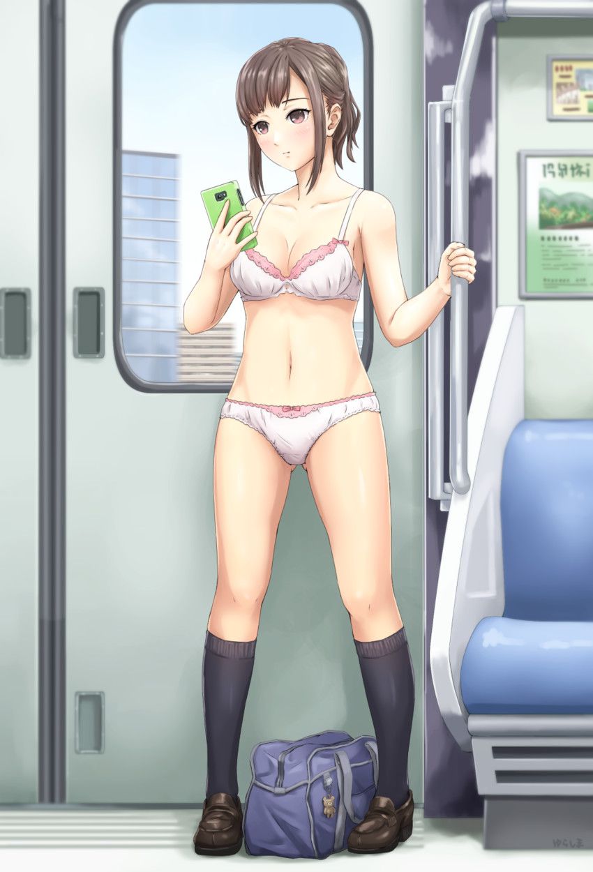 Erotic pictures of girls riding on the train, underwear, underwear, etc. 18